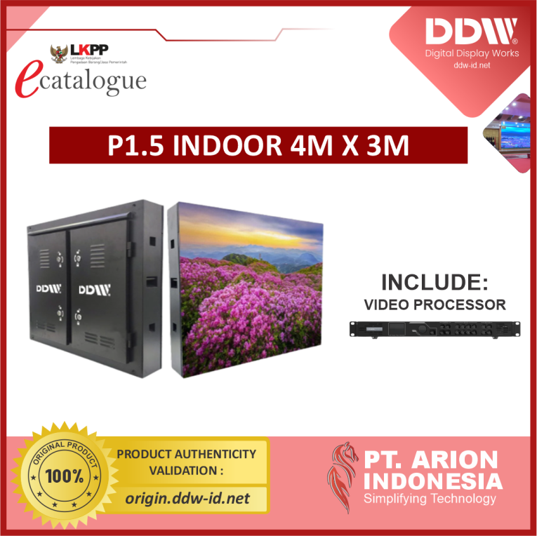 [Non TKDN] Paket Videotron Indoor P1.5 4mx3m