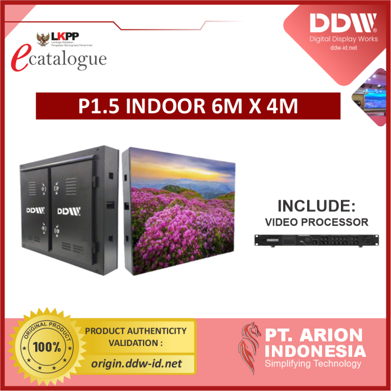 [Non TKDN] Paket Videotron Indoor P1.5 6mx4m