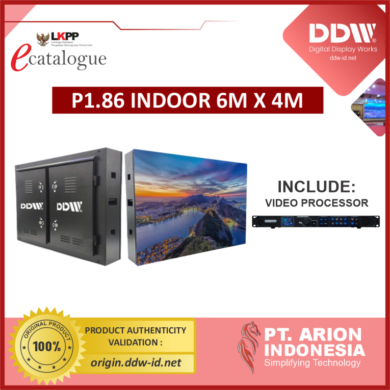 [Non TKDN] Paket Videotron Indoor P1.86 6mx4m
